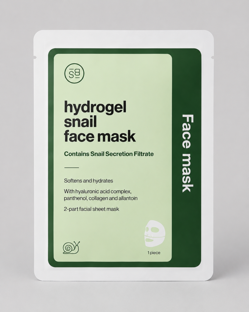 SkinBliss Hydrogel Snail Face Mask – Masque Visage Hydratant à la Bave d’Escargot