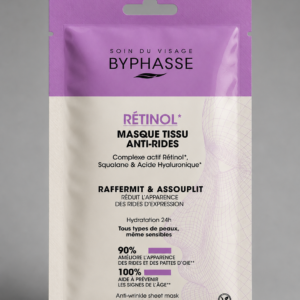 BYPHASSE – Masque Tissu Anti-Rides au Rétinol