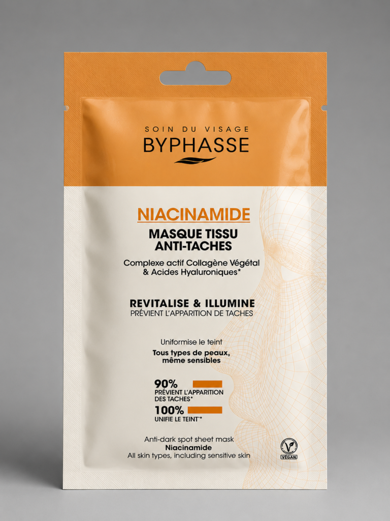 BYPHASSE – Masque Tissu Anti-Taches à la Niacinamide